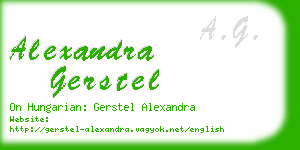 alexandra gerstel business card